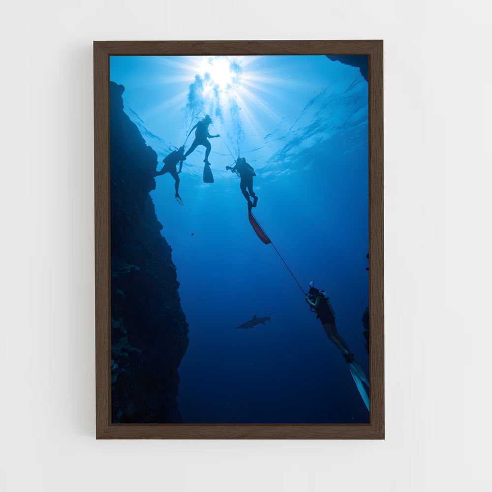 Poster World aquatics plongeurs – affiche Plongeon depuis une plateforme (vue 5)